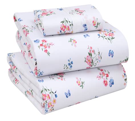 Amazon.com: RUVANTI 100% Cotton Sheets - Crispy Cooling Percale Sheets ...