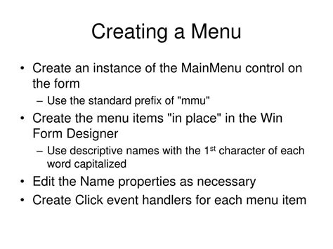 Creating Menu 的图像结果
