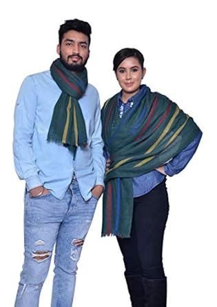 Buy The Treasure Chest Green Sophisticated Design Merino Wool self ...