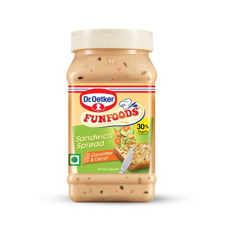 Dr. Oetker FunFoods Sandwich Spread Cucumber & Carrot, 250 grams, Readt ...