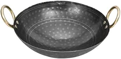 Buy Akky Iron Handmade Plane Fry Kadhai/Pan | Lokhandi Kadai for ...