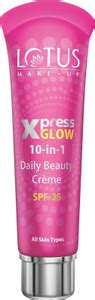 LOTUS MAKE - UP XPRESSGLOW 10-in-1 DAILY BEAUTY CREME | TINTED CC CREAM ...