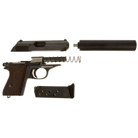 Deactivated Walther PPK with Silencer