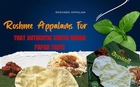 Roshnee Appalam | Set of 2 300 gms. Roshnee Appalams for that authentic ...