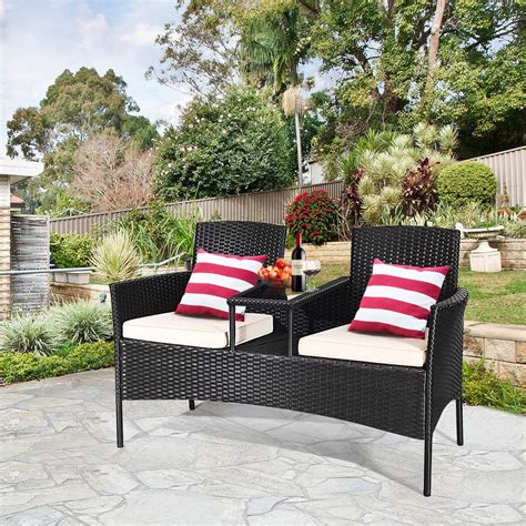 Tangkula Wicker Patio Conversation Furniture Set - Kohls.Com Official Site