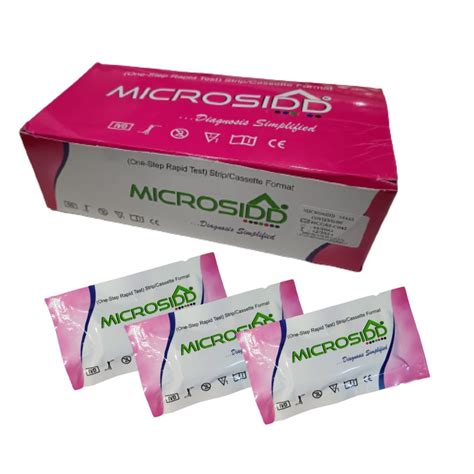 Pregnancy Test Card 100 test pack Microsidd price in india Rs599 ...