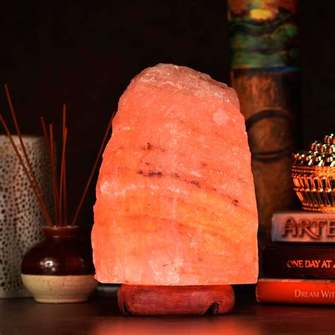 Buy Global Aroma Himalayan Salt Natural Shape Lamp (Orange, 1-2 kg ...