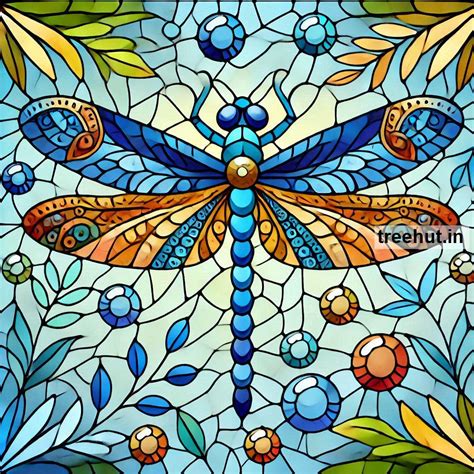 Dragonfly Stain Glass Painting Ideas