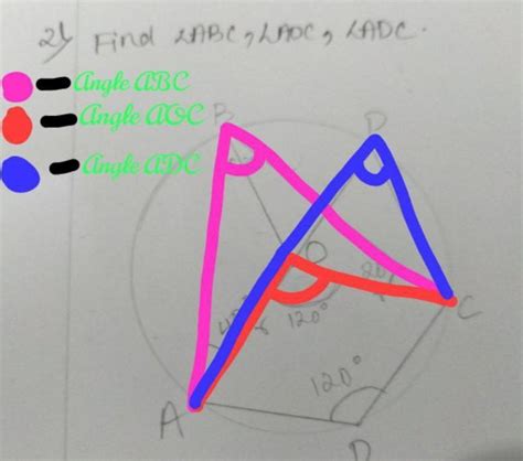 Find angle ABC, angle AOC, angle ADC. - Brainly.in