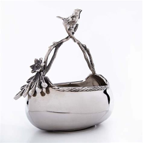 Shop Designer Serving Bowl with Bird Handle Online at Best Price
