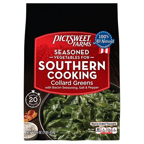 PictSweet Seasoned Vegetables for Southern Cooking, Collard Greens ...