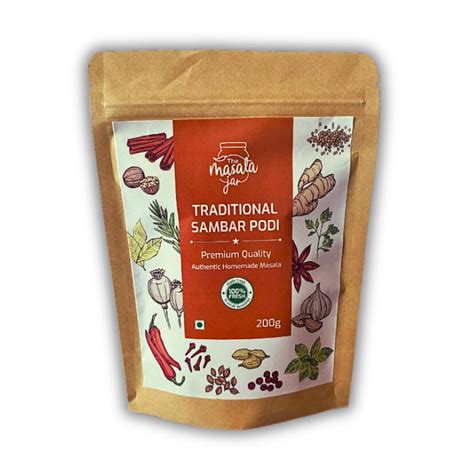 The Masala Jar Traditional Sambar Podi | Authentic flavour and taste ...
