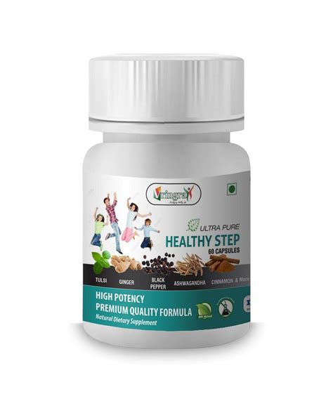 Vringra Health Step Capsules - Tulsi, Ginger, Black Pepper and Cinnamon ...