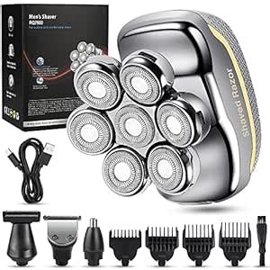 RESCIEN Head Shaver 7D Head Electric Razor with Nose Hair Sideburns ...