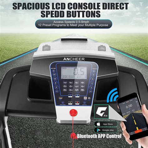 Buy ANCHEER Treadmill with Incline,Folding Treadmills with App Control ...