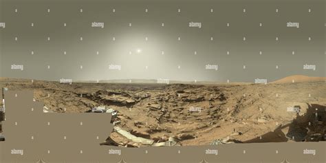 360° view of Mars Panorama - Curiosity rover: Martian solar day 1302 ...