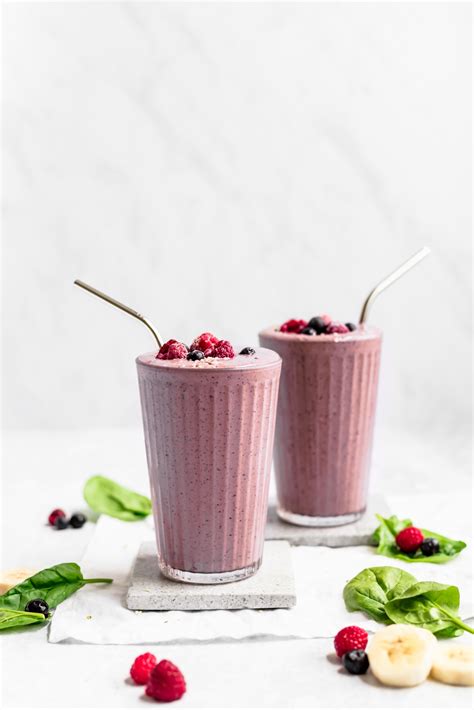 Antioxidant Triple Berry Smoothie | Ambitious Kitchen