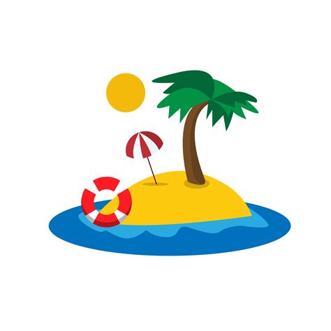 Clipart beach tropical beach, Clipart beach tropical beach Transparent ...