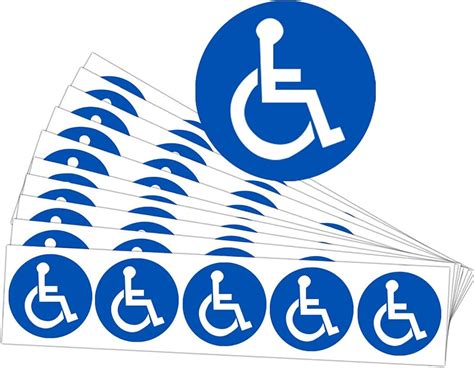 Besttile Disabled Wheelchair Symbol Labels | Handicap Signs India | Ubuy