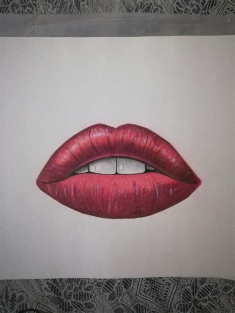 Image result for Realistic Lips Drawing