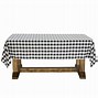 Image result for Black and White Checked Tablecloth
