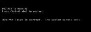 Image result for Bootmgr Error Fix