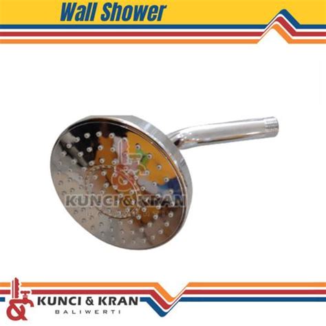 Jual Shower Vicenzzo 142 Chrome Shower Tanam Tembok Bulat Wall Shower ...