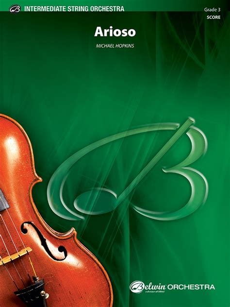 Arioso: String Orchestra Conductor Score & Parts: Michael Hopkins ...