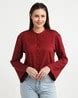 Buy Maroon Shirts for Women by Zink London Online | Ajio.com