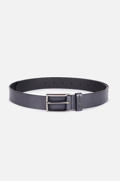 Buy Men Navy Textured Leather Belt Online - 39852566 | Peter England