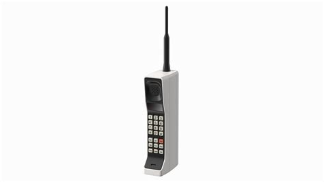 Vintage 80s Brick Mobile Phone Model - TurboSquid 1794522