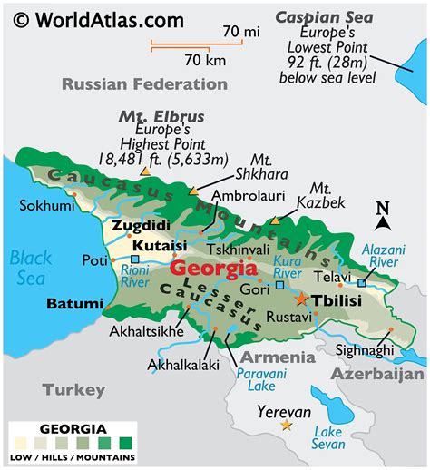 Map Of Europe Caucasus Mountains