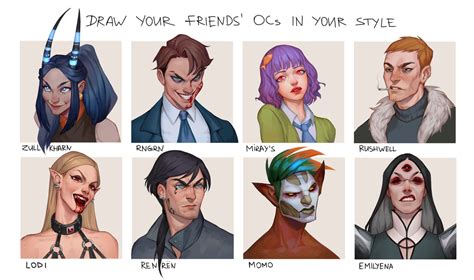 ArtStation - "Draw your friends' OCs in your style" challenge, Emilyena ...