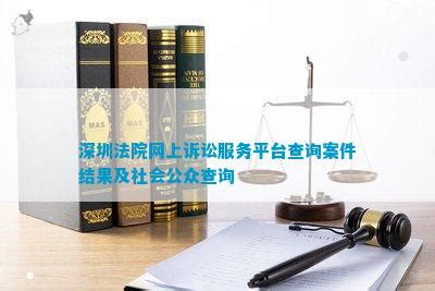 深圳法院网上诉讼服务平台查询案件结果及社会公众查询_法律维权_法律资讯