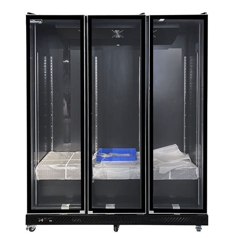 Cool Black Top Glass 3 Door Commercial Beverage Refrigerator - 3 Door ...