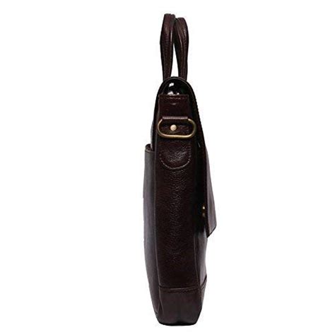 Buy Ayesha Leather Work Leather Laptop Messenger Bag for Men |15.6 ...
