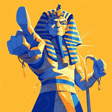 Egyptian Man in Pharaohs Attire at Historical Reenactment | Premium AI ...