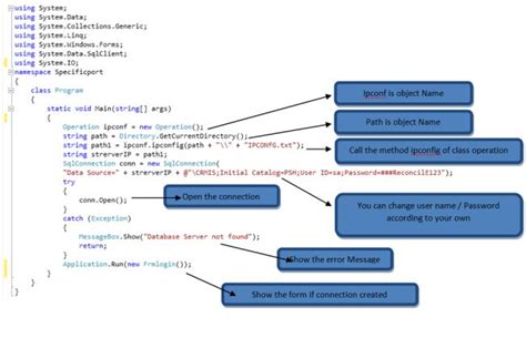 C# Global SQL Server Connection Using Class 的图像结果