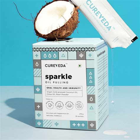 Buy Cureveda Sparkle Oil Pulling | Anti-Bacterial Oral Care | Boost ...