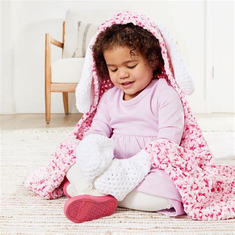 Loops & Threads® Sweet Snuggles Lite Prefect Pink Hooded Huggie Blanket ...