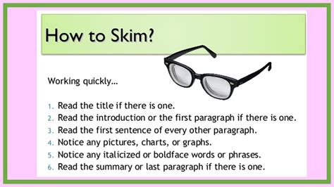 Image result for Scanning Reading Examples