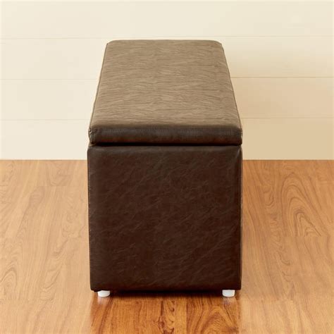 Buy Andaman Nxt Fabric Ottoman with Storage - Brown from Home Centre at ...