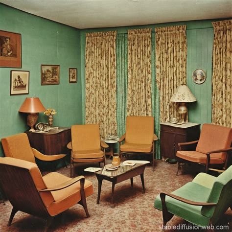 1960s Living Room in India | Stable Diffusion Online
