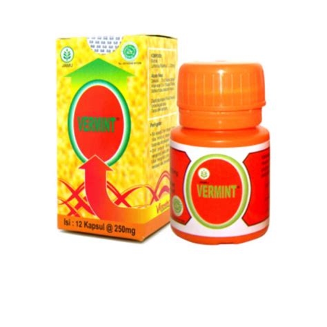 Vermint 250 mg 12 Kapsul - Manfaat, Kandungan, Dosis, dan Efek Samping