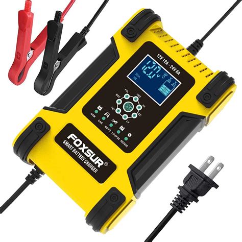 FOXSUR 12-Amp 7-Stage Car Battery Charger for India | Ubuy