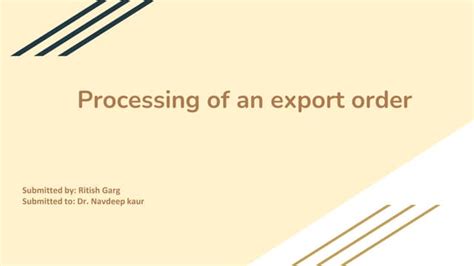 Image result for Export Process in Order