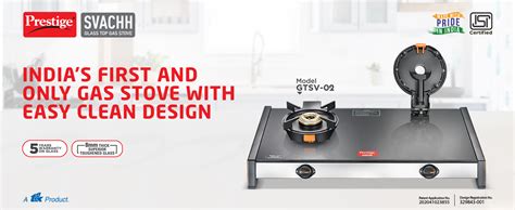 Prestige Svachh GTSV-02 Easy Clean Glass-Top 2 Brass Burner LPG Gas ...