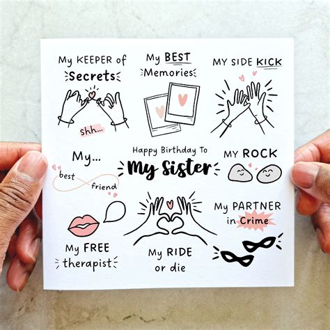 Sister Birthday Card | Thoughtful & Unique Birthday Wishes for Your ...