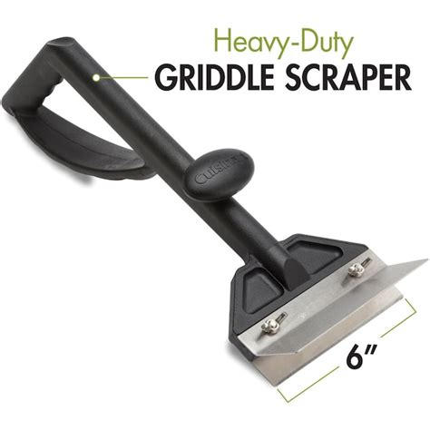 Cuisinart 6-In. Heavy-Duty Griddle Scraper - Easily Remove Burnt ...