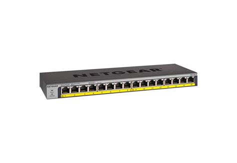 Netgear GS116LP 16-Port Gigabit Ethernet PoE+ Unmanaged Switch with Fl ...